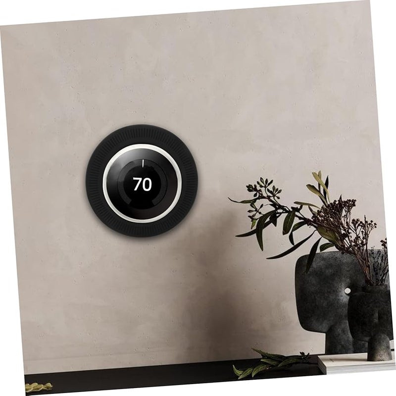 Black Silicone Wall Plate Cover For Thermostat Easy Installation - Image 4