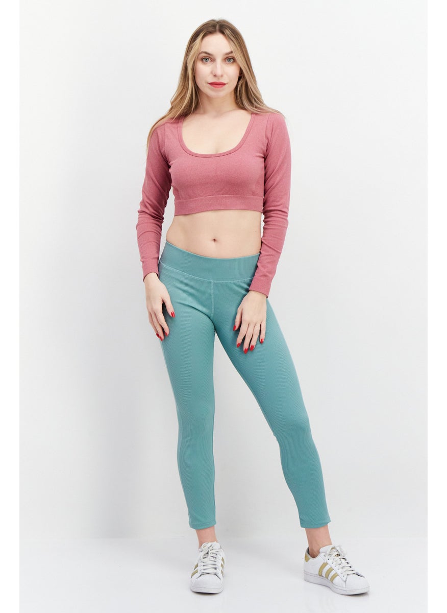 NEW LOOK Women Sportswear Fit Long Sleeves Training Top, Red  - Image 2