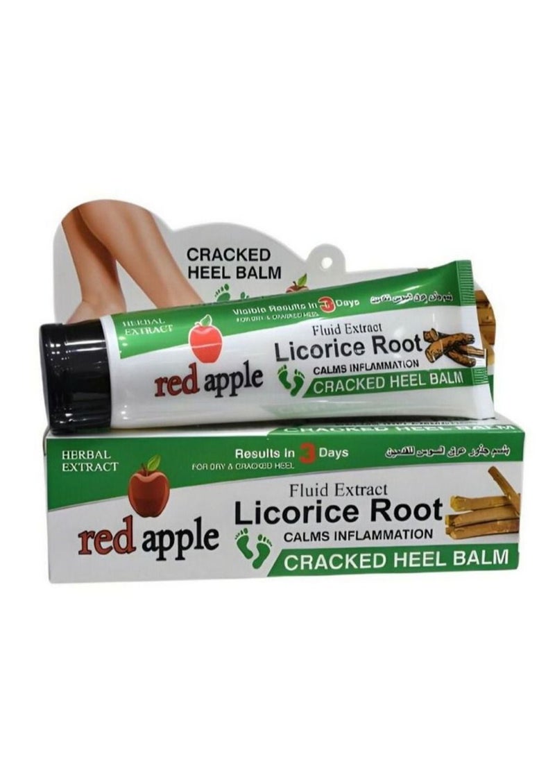 Red Apple Natural Licorice Root Balm for Feet, distinguished in healing your feet from daily ailments such as cracks, and works to remove unpleasant odors from the feet 100 grams - Image 1