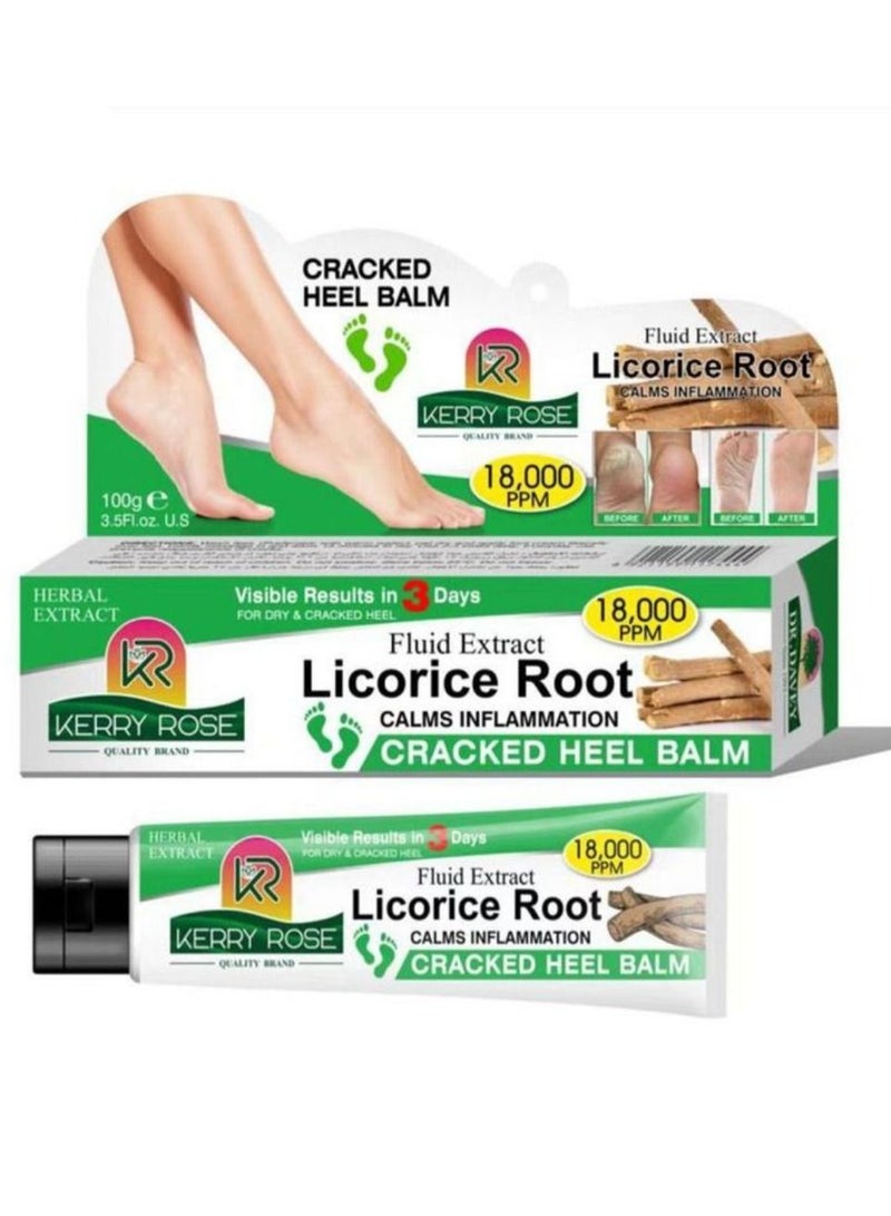 Red Apple Natural Licorice Root Balm for Feet, distinguished in healing your feet from daily ailments such as cracks, and works to remove unpleasant odors from the feet 100 grams - Image 2