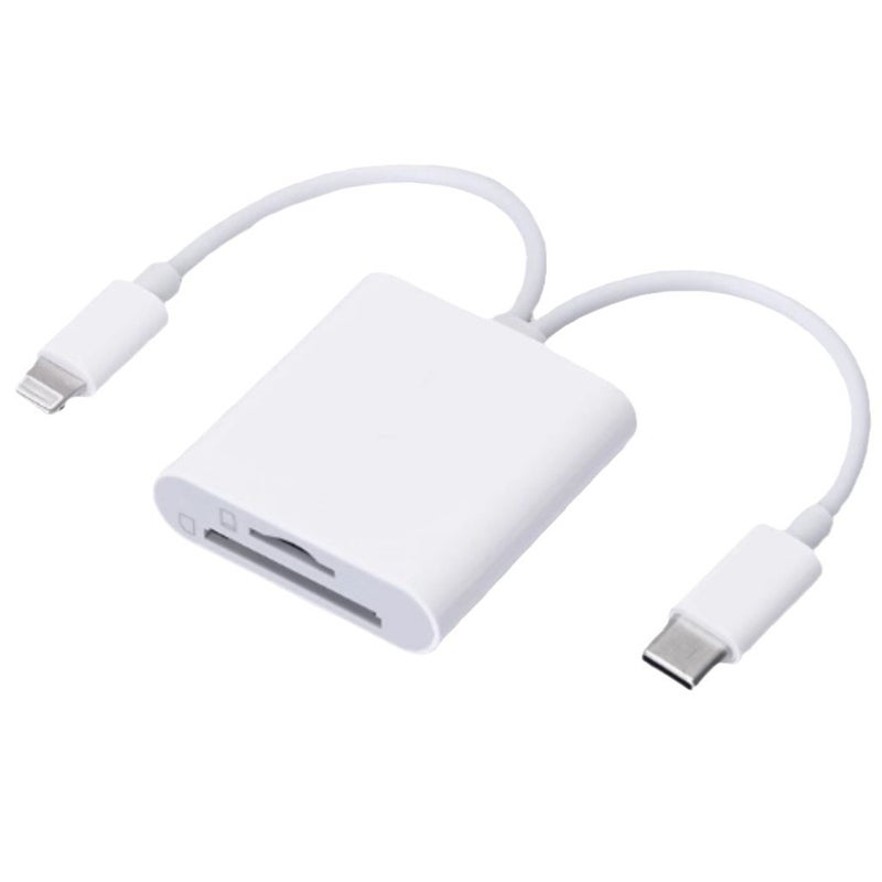 قارئ بطاقات متعدد الوظائف من نوع USB-C لأجهزة آبل، قارئ بطاقات SD/TF للهاتف والكمبيوتر