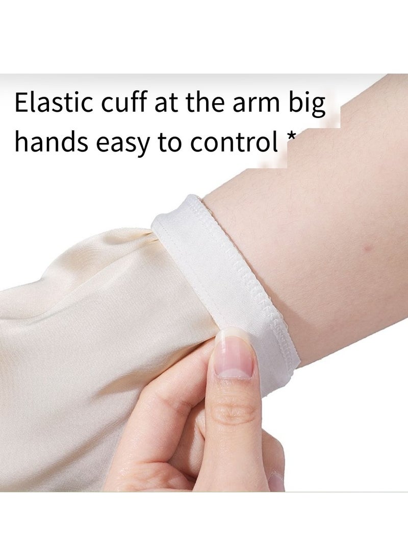 General Sun protection sleeves summer anti-ultraviolet outdoor ice sleeves cycling nylon ice silk women's long sun protection gloves  - Image 5
