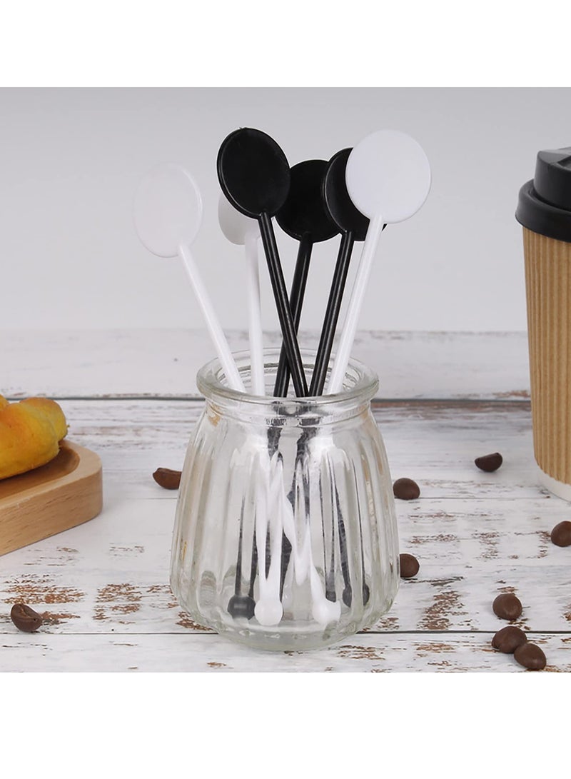 SYOSI 100PCS 7 Inch White Disposable Drink Stirrers, Plastic Coffee Beverage Mixing Rods, Individually Paper Wrapped, Ideal for Home, Wedding, Baby Shower, Party DIY Decorations - Image 3