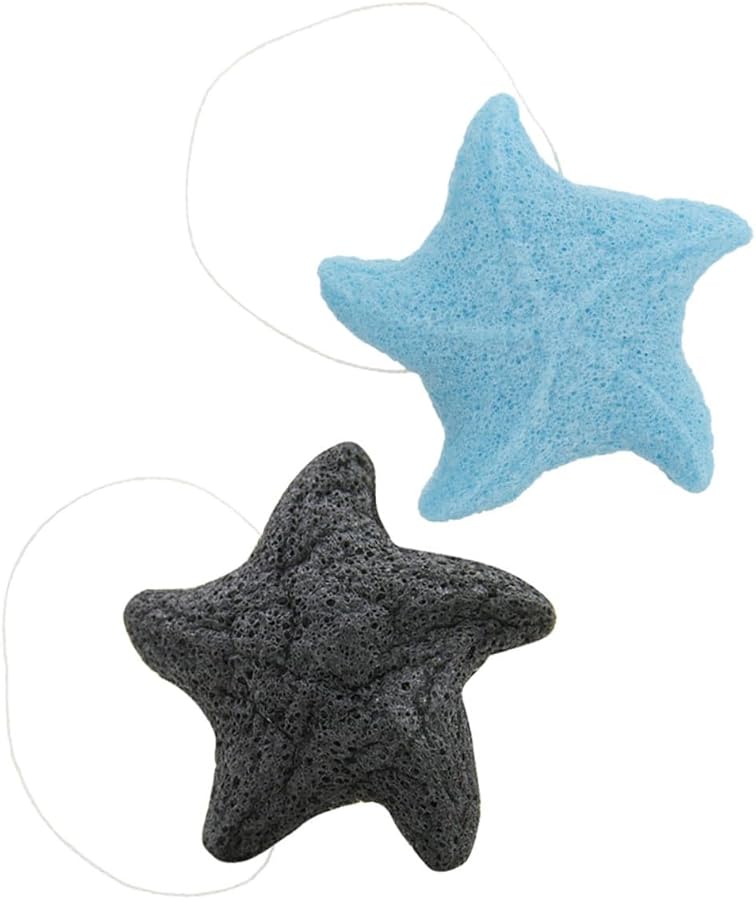 Soft Konjac Sponge Body Scrubber 2 Pack Exfoliating Bath Sponges For Gentle Shower - Image 1