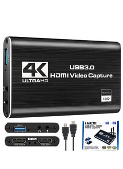1080P 60fps 4K HDMI Game Capture Card Dongle, Live Stream and Record via DSLR Camera, Suitable for Live Streaming and Video Recording