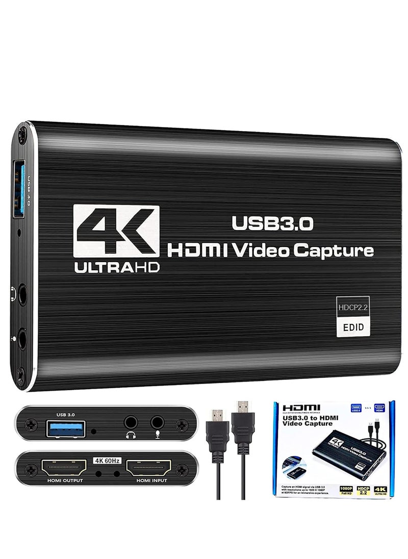 Generic - 1080P 60fps 4K HDMI Game Capture Card Dongle, Live Stream and Record via DSLR Camera, Suitable for Live Streaming and Video Recording - Image 1