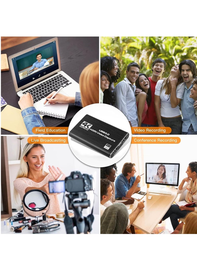 Generic - 1080P 60fps 4K HDMI Game Capture Card Dongle, Live Stream and Record via DSLR Camera, Suitable for Live Streaming and Video Recording - Image 1