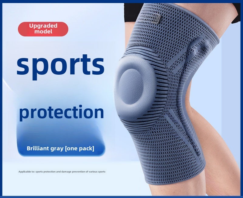 Sports Knee Brace: Polyester Fiber, Medical Grade Material - Shock Absorption, Half-Moon Pad Design Knee Support for Summer High-Intensity Sports, Running, Cycling & Basketball - Image 1