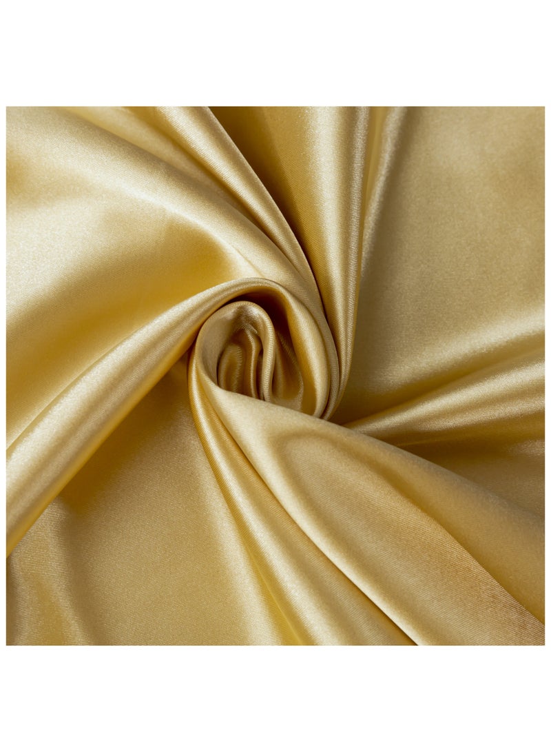 [2-Pack Silk Pillowcases] 2-Pack Luxurious Mulberry Silk Pillowcases, Satin Weave, Hypoallergenic | Polyester, Solid Color, Envelope Closure, Hand Wash Only, 120-140Gsm，Apricot  - Image 4