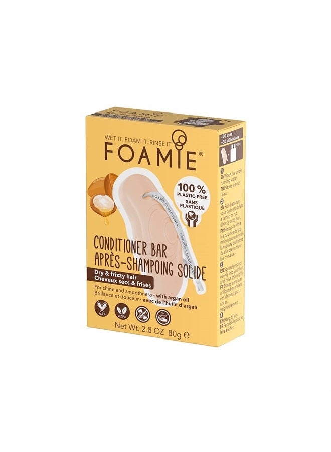 FOAMIE Natural Hair Solid Conditioner Bar, Argan Cconditioner for Damaged Hair, Conditioner for Women & Men, Plastic Free Packaging saves 2 Bottles per Bar, Cruelty, Paraben & Sulfate Free - Image 5