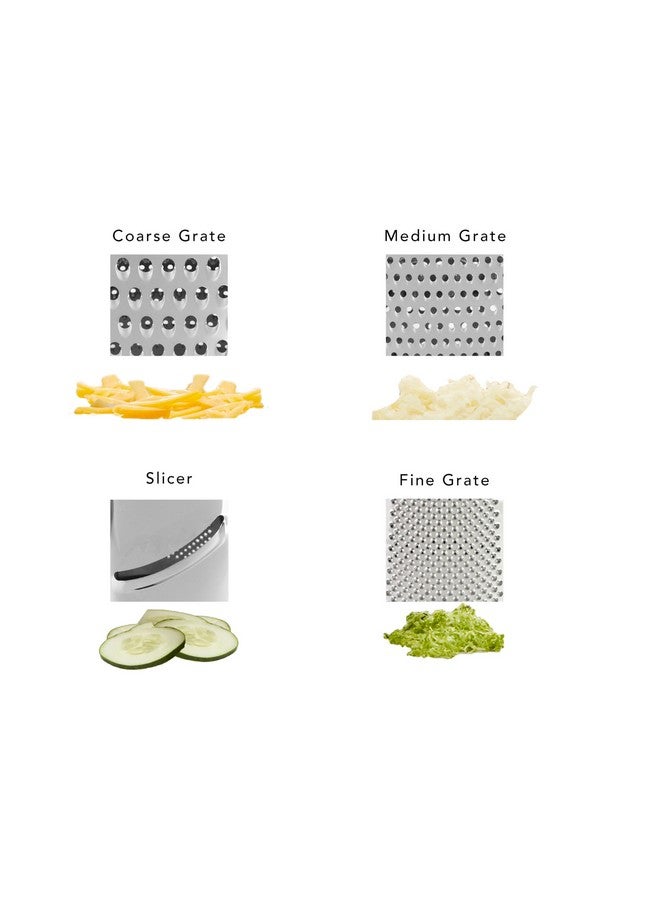 KitchenAid Gourmet Stainless Steel Box Grater, Red - Image 5