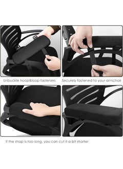 Office Chair Armrest Pads Memory Foam Soft Elbow Pillow Universal Chair Arm Covers For Elbows And Forearms Pressure Relief Black 2 Pack - pzsku/Z09B62913A802AE6DDA59Z/45/_/1740916175/a0d8df60-55f1-4995-9c02-2df9670eed72