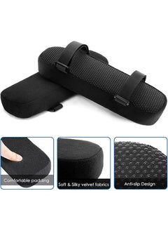 Office Chair Armrest Pads Memory Foam Soft Elbow Pillow Universal Chair Arm Covers For Elbows And Forearms Pressure Relief Black 2 Pack - pzsku/Z09B62913A802AE6DDA59Z/45/_/1740916178/d870a090-42ec-479e-a2fb-b4b3befe9ca6