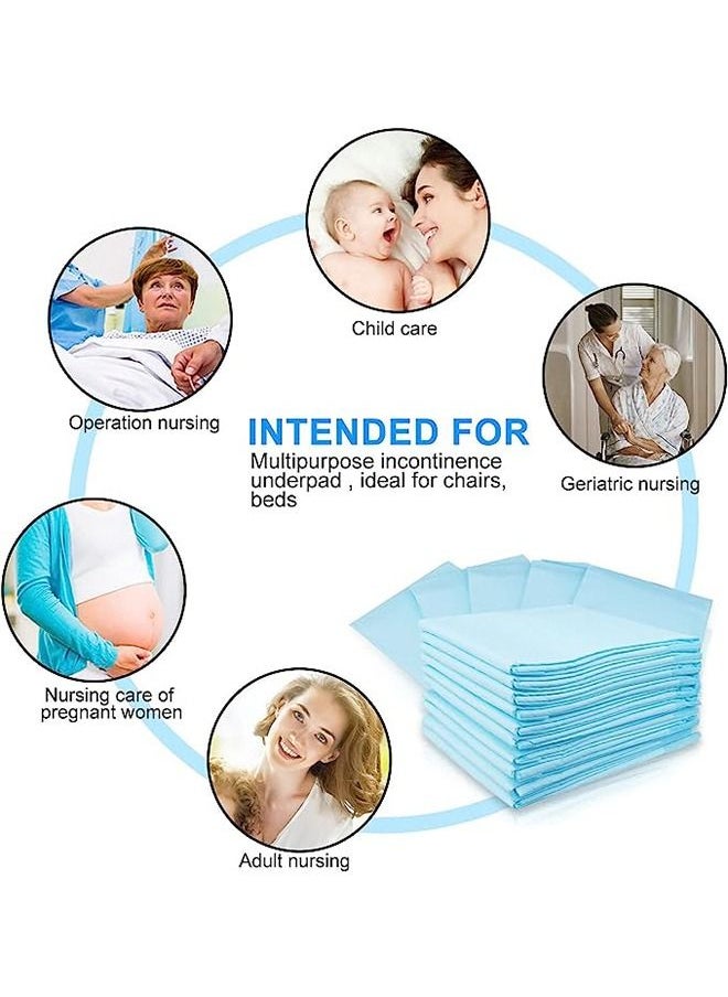 Generic - 50 Pack Disposable Changing Pads Baby Disposable Underpads Waterproof Diaper Changing Pad Breathable Underpads Bed Table Protector Mat(60*45CM) - Image 1