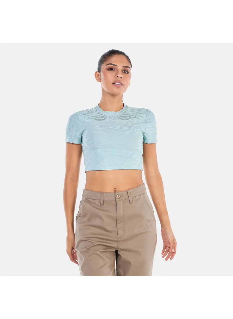 PUMA Women's Snow Tiger Cropped T-shirt