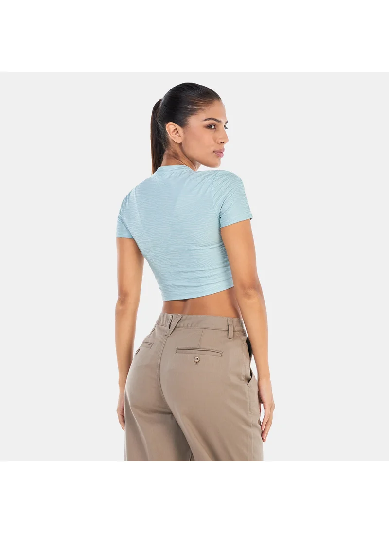 PUMA Women's Snow Tiger Cropped T-shirt