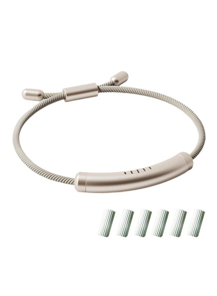 general Adjustable essential oil insect repellent bracelet with 6 replacement sticks, suitable for children and adults for indoor and outdoor travel, 100% natural plant essential oils, up to 720 hours - Image 1