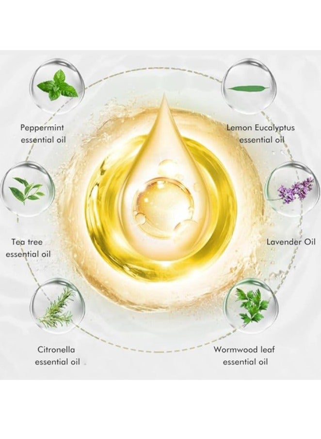 general Adjustable essential oil insect repellent bracelet with 6 replacement sticks, suitable for children and adults for indoor and outdoor travel, 100% natural plant essential oils, up to 720 hours - Image 5