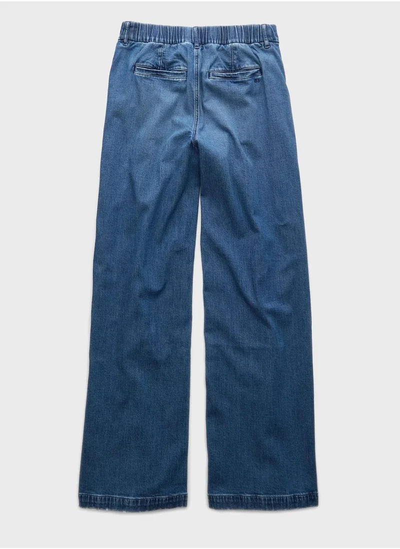 امريكان ايجل High Waist Baggy Jeans