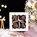 RomanticBaking 3 x 3 x 1 50PCS Chocolate Truffle Boxes for 4Cookies Boxes Mini Bakery Boxes with Window for BrownieSoapDonut - Image 4