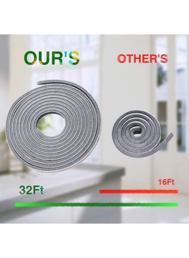 10-meter self-adhesive sealing tape for windows and doors, soundproofing for the home, wind and dust resistant, and with stronger adhesion. - Image 5