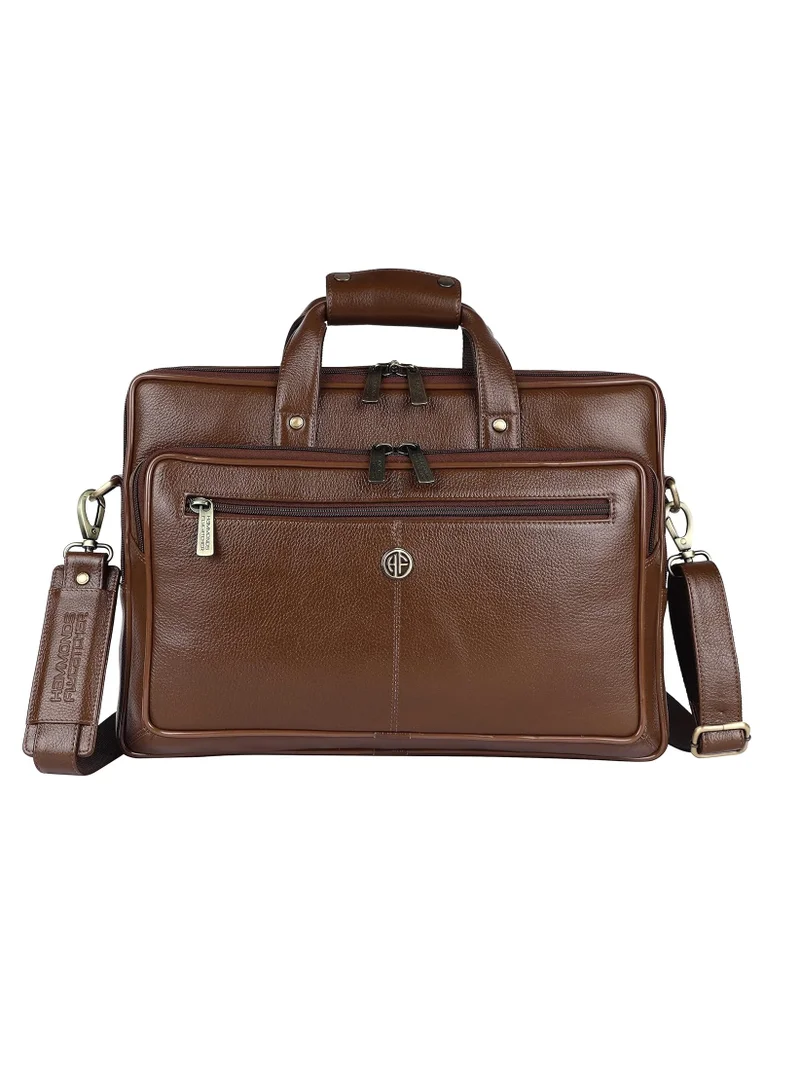 HAMMONDS FLYCATCHER Leather Laptop Western Office Bag For Men,Brushwood-Fits Up To 14/15.6/16 Inch Laptop/Macbook-Laptop Messenger Bag/Side Shoulder With Adjustable Strap| M8C8