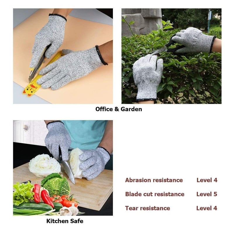 Replex Anti Cutting Resistant Hand Safety Gloves CutProof Level 5 Protection with Rubber Grade Finishing Free Size - Image 4
