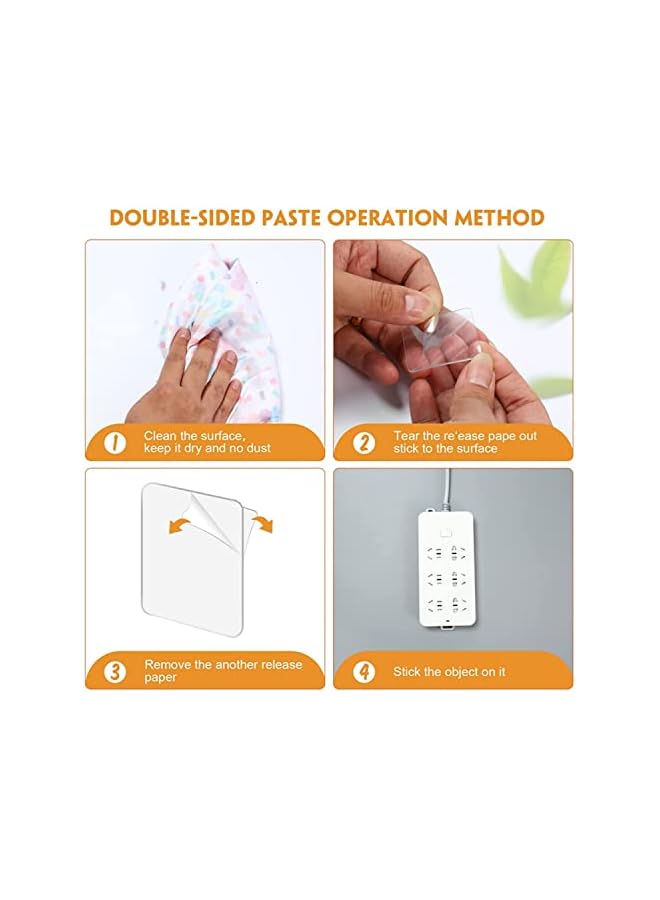 promass 100PCS Double Sided Adhesive Pads for Mounting, 2.36inch Two Sided Pre-Cut Square Tape, Sticky Tack Double Sided Tape for Walls Hanging, (6cm X 6cm) - Image 3