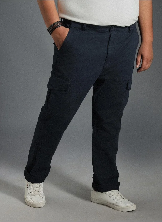 هاي ستار Men Navy Trousers