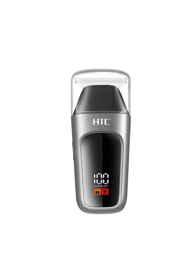 إتش تي سي AT-119 Portable Cordless T-Blade Hair Clipper & Trimmer with LCD Display and Magnetic Lid للرجال - Image 4