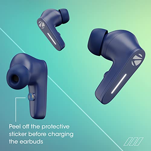 Zebronics Sound Bomb 7 Bluetooth TWS in Ear Earbuds with 60H Playtime, ENC Mic, Rapid Charge, Upto 50ms Gaming Mode, Flash Connect, Voice Assistant, Smooth Touch Control, BT v5.2, Type C (Blue) - Image 2