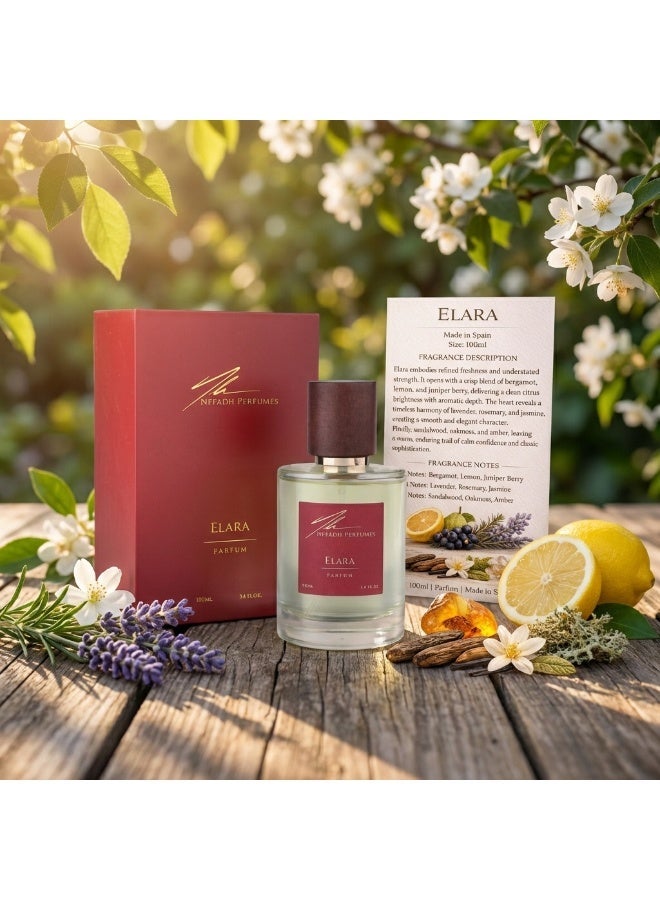 نفاذ للعطور إلارا 100 مل – عطر أروماتيك منعش طويل الثبات للجنسين – صناعة إسبانية - Image 1