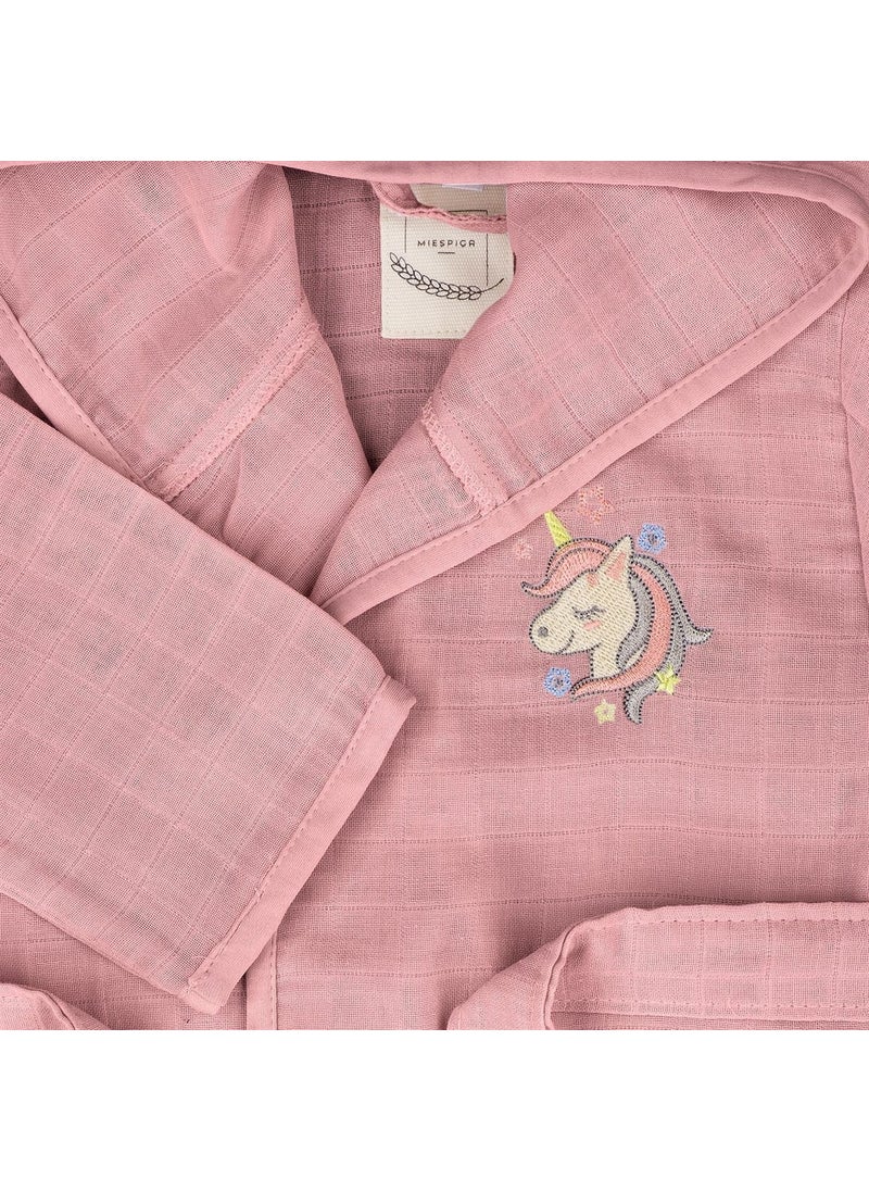 Miespiga Unicorn Kids Muslin Bathrobe  - Image 2