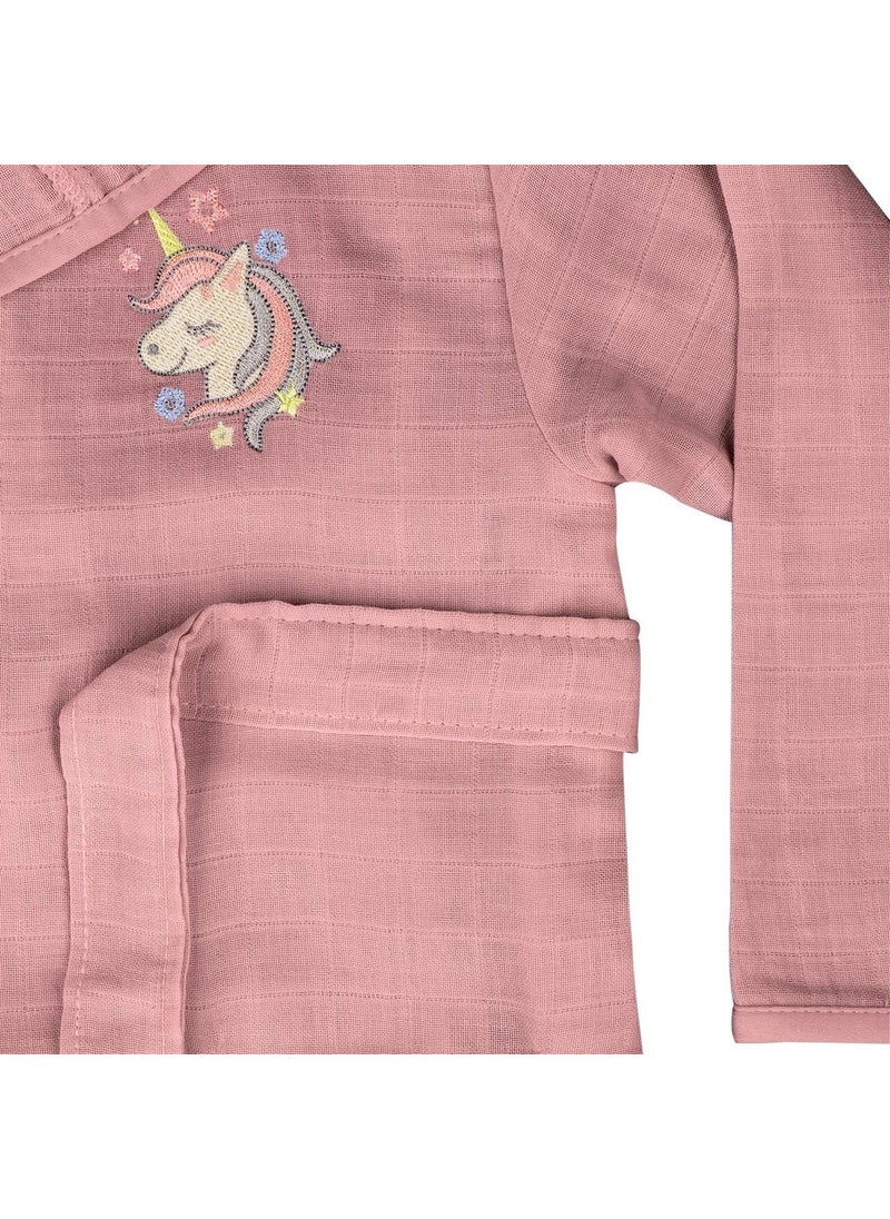 Miespiga Unicorn Kids Muslin Bathrobe  - Image 3