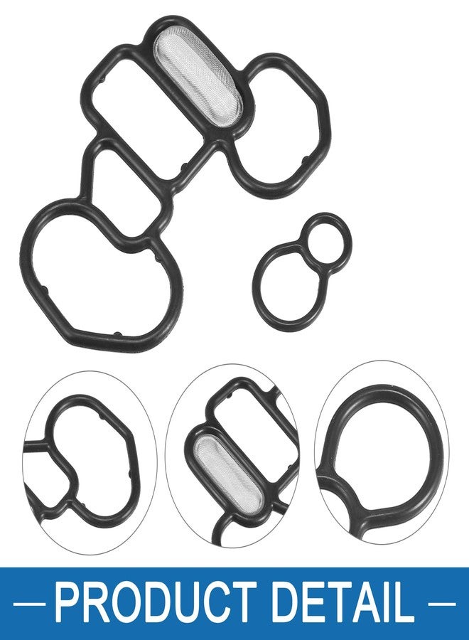 A ABSOPRO Solenoid Gasket Set 36172P8AA01, 15825P8AA01 VTEC Solenoid Gasket Spool Valve Filter Screen for Honda Accord 1998-2012 (Set of 2) - Image 4