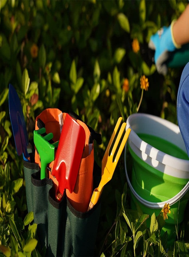 Doiaz Kidz Gardening Tool Set - Gardening Tools Kit Includes Shovel, Rake, Fork Trowel, Children'z Garden Kit with Sun Hat, Apron, Gloves, Tote Bag, Sprayer and Bucket, Outdoor Play Toyz Gift for Kidz - Image 3