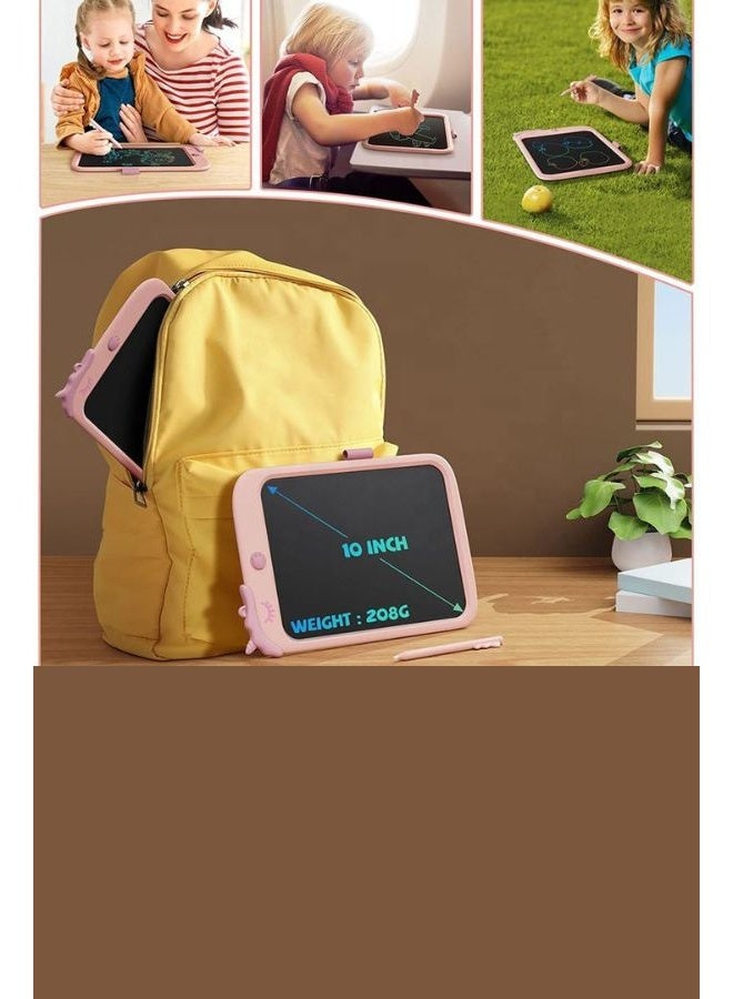 10-inch LCD Writing Tablet for Kids, Colorful Toddlers Toys Drawing Board, Educational Girls Toys, Unicorn Doodle Board for 2-8 Year Olds, Boys Birthday Christmas Gifts - Pink  - Image 4