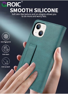 GROIC For iPhone 15 Plus Case,Luxury Leather Wallet Cover, Leather Wallet Case Classic Design with Card Slot and Magnetic Flip Flip Folding Case for iPhone 15 Plus Phone Shell 6.7''  - Image 2