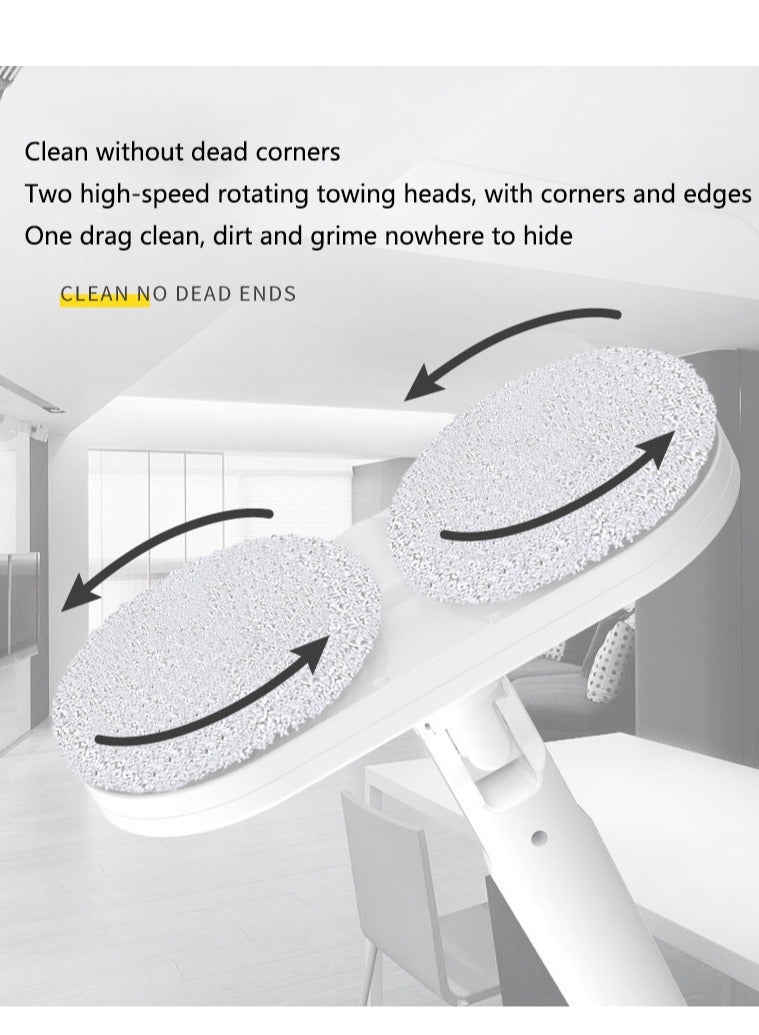 Electric Spin Mop with Bucket - Cordless Electric Mop with Water Spray, Up to 60 mins Electric Floor Cleaner, Electric Mops for Floor Cleaning, Tile Floors, Waxing
