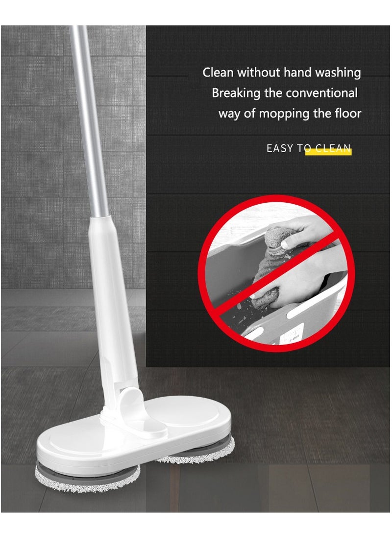 Electric Spin Mop with Bucket - Cordless Electric Mop with Water Spray, Up to 60 mins Electric Floor Cleaner, Electric Mops for Floor Cleaning, Tile Floors, Waxing