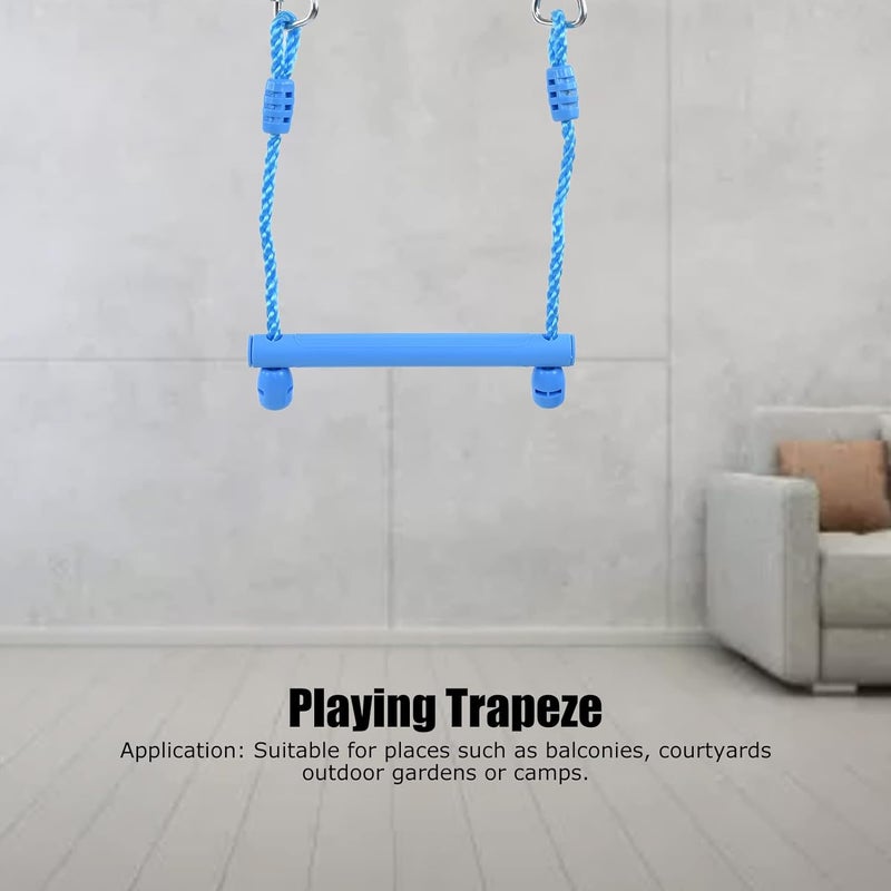 كلاراكو مجموعة أرجوحة كلاركو، مصنوعة من البلاستيك المتين بدون نتوءات، وتحمل حمولة قوية، وقضيب أرجوحة شبه منحرف، وصنعة ممتازة، مقاس 16.3 × 11.7 بوصة، أرجوحة شبه منحرفة للأطفال للشرفات والباحات والحدائق الخارجية - Image 2