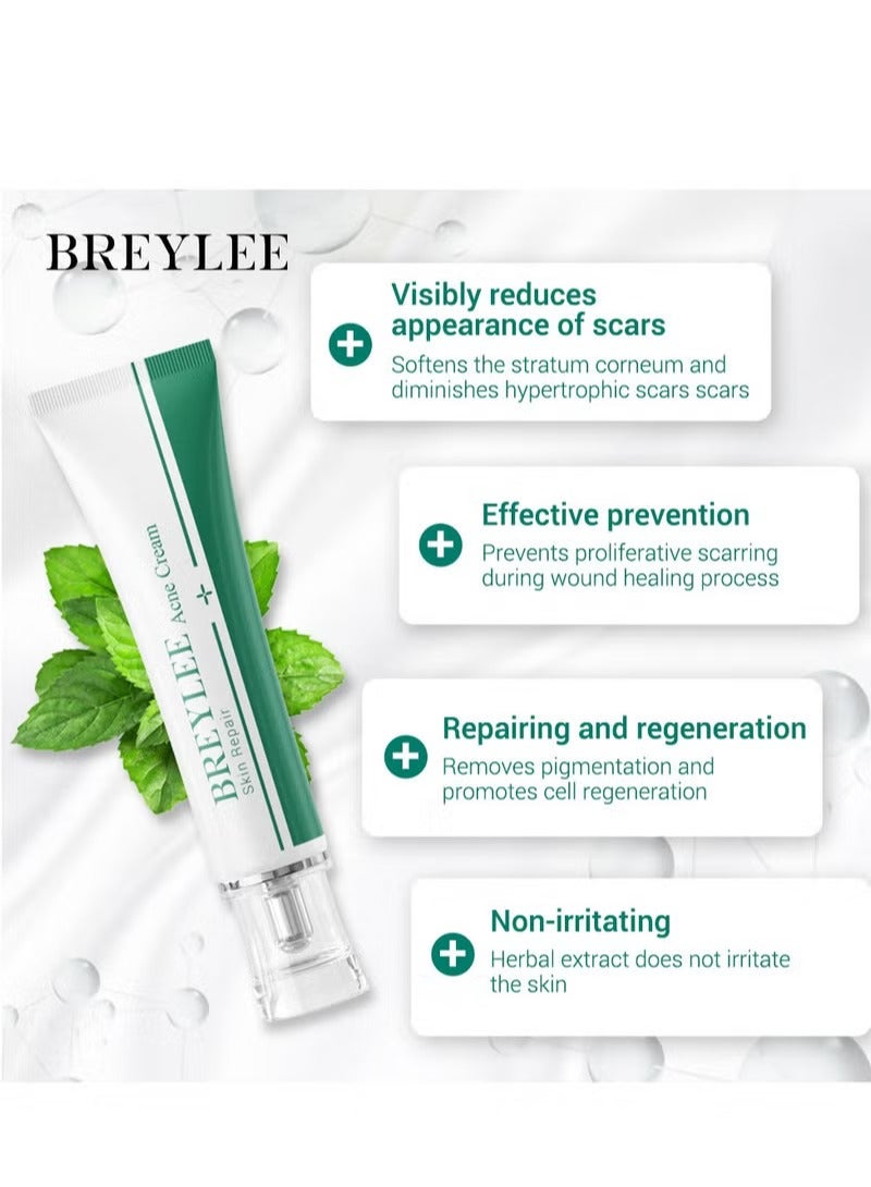 Breylee Acne Scar Removal Cream Skin Repair Skin Care Scar Acne Treatment Remove Stretch Marks Whitening Cream - Image 3