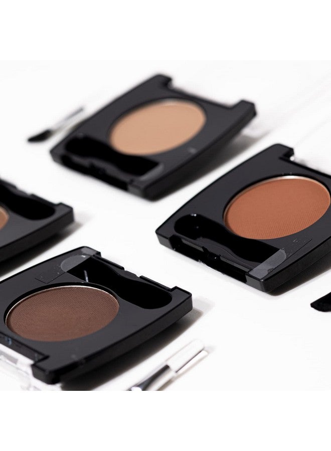 PALLADIO Brow Powder For Eyebrows Soft And Natural Eyebrow Powder With Jojoba Oil & Shea Butter Helps Enhance & Define Brows Compact Size For Purse Or Travel Includes Applicator Brush Soft Brown  - Image 4