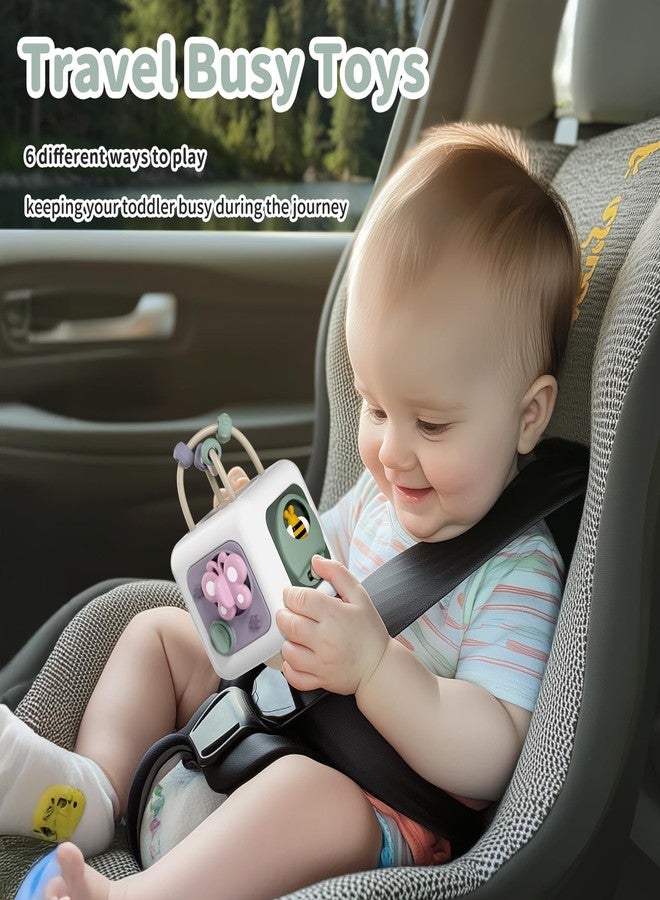 SOCBTNSO Baby Busy Board Cube, Toys for Boy Girl, Montessori Travel Toys for Toddlers, Learning Fine Motor Skills| Birthday Gifts for Infant Boys Girls - Image 5