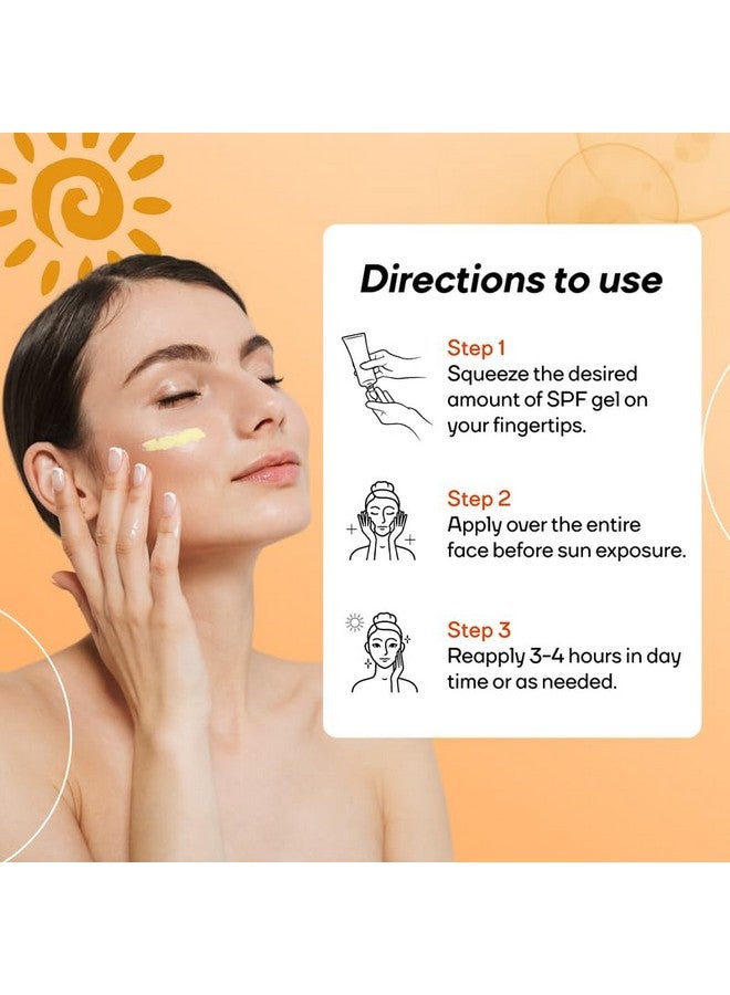 Mountainor Anti Acne Sunscreen Uv Gel - Spf 50+ Pa++++ 50G | Dermatologically Tested For All Skin Types | Suitable For Normal, Oily Or Acne Prone Skin | Paraben & Paraffin Free - Image 4