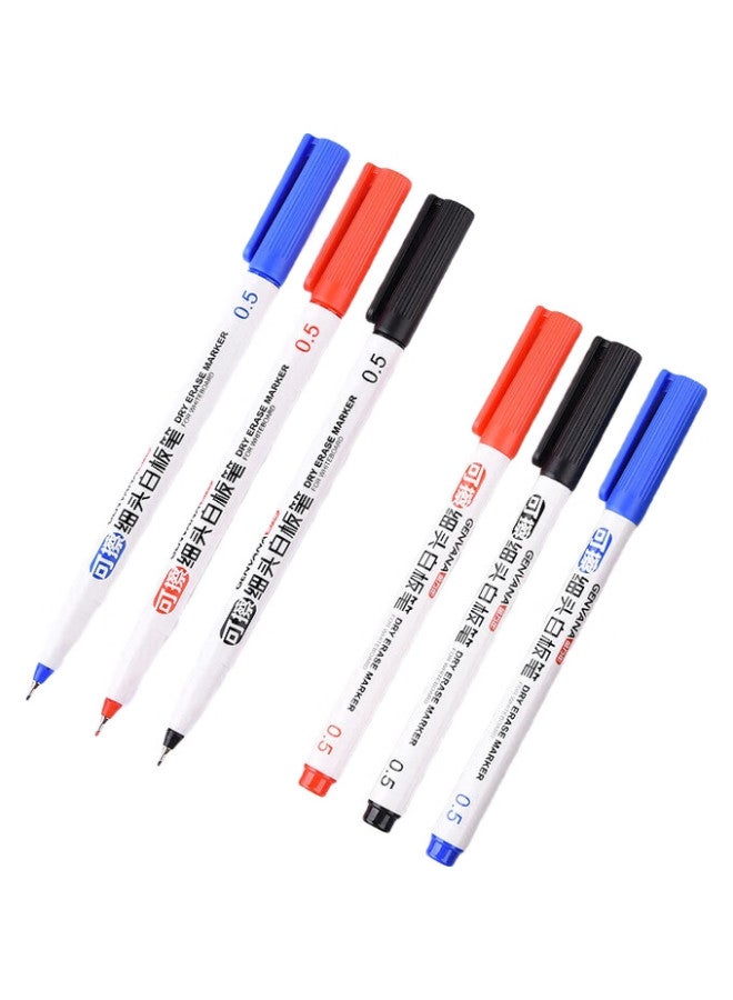 GENVANA Jinwanian 0.5Mm Ultra-Fine Black Erasable Whiteboard Marker, Fine Tip For Office, Teaching, Meetings, Whiteboard Pen, Extra Fine Control Tip, Draft-Specific Fine Tip G-0638 - Image 2