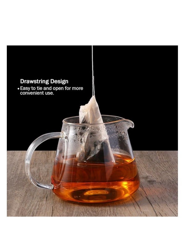 Disposable Tea Filter Bag Set White 5x7cm  - Image 2