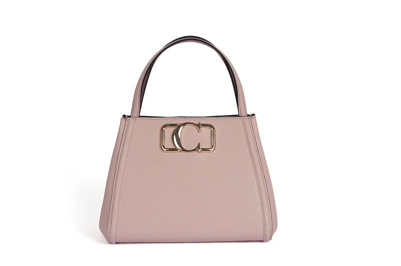 Cuple Squared grainy faux leather Handbag