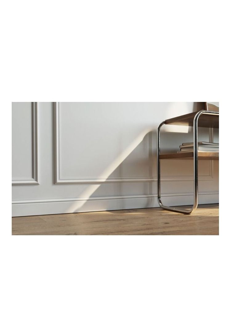 عالم نسيل نعلات من مادة البوليسترين لتغطية نعلة السيراميك  PS Skirting Board - مقاس 12.4*2*240 سم - كرتون - Image 3