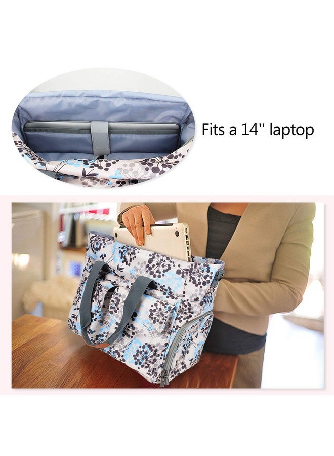 Teamoy Breast Pump Bag Compatible With Spectra S1S2 And Cooler Bag Breast Pump Tote Bag With Laptop Sleeve (Up To 14") For Working Moms Dandelion(Bag Only)  - Image 3